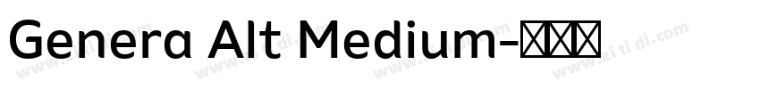 Genera Alt Medium字体转换 Genera Alt Medium字体转换